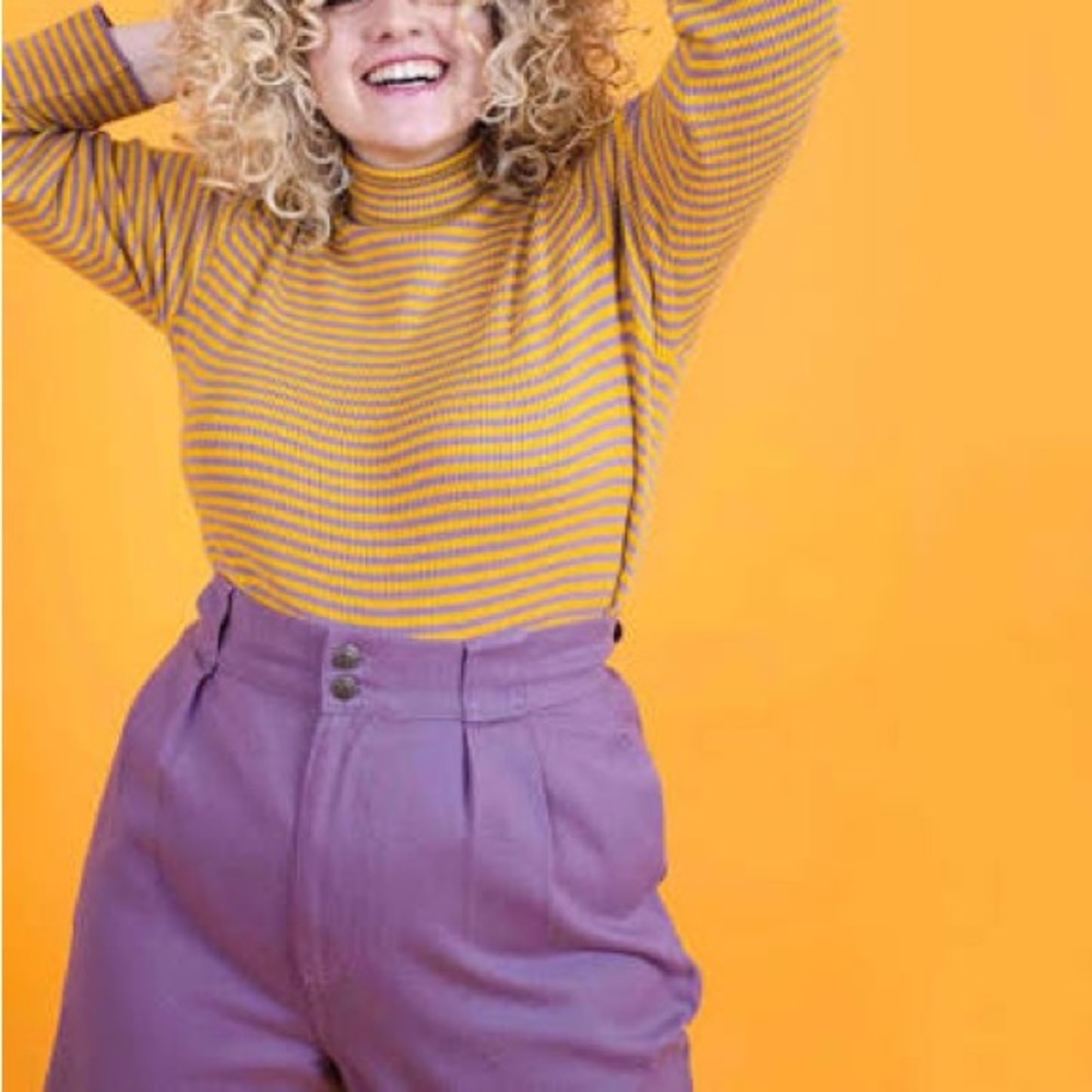 Lucy & yak Addison jeans in lilac - Picture 3 of 11
